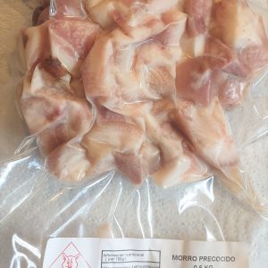 Morro de cerdo cocido